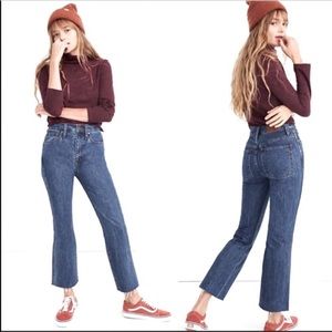 Madewell Rigid High Rise Demi-Boot Crop Jeans